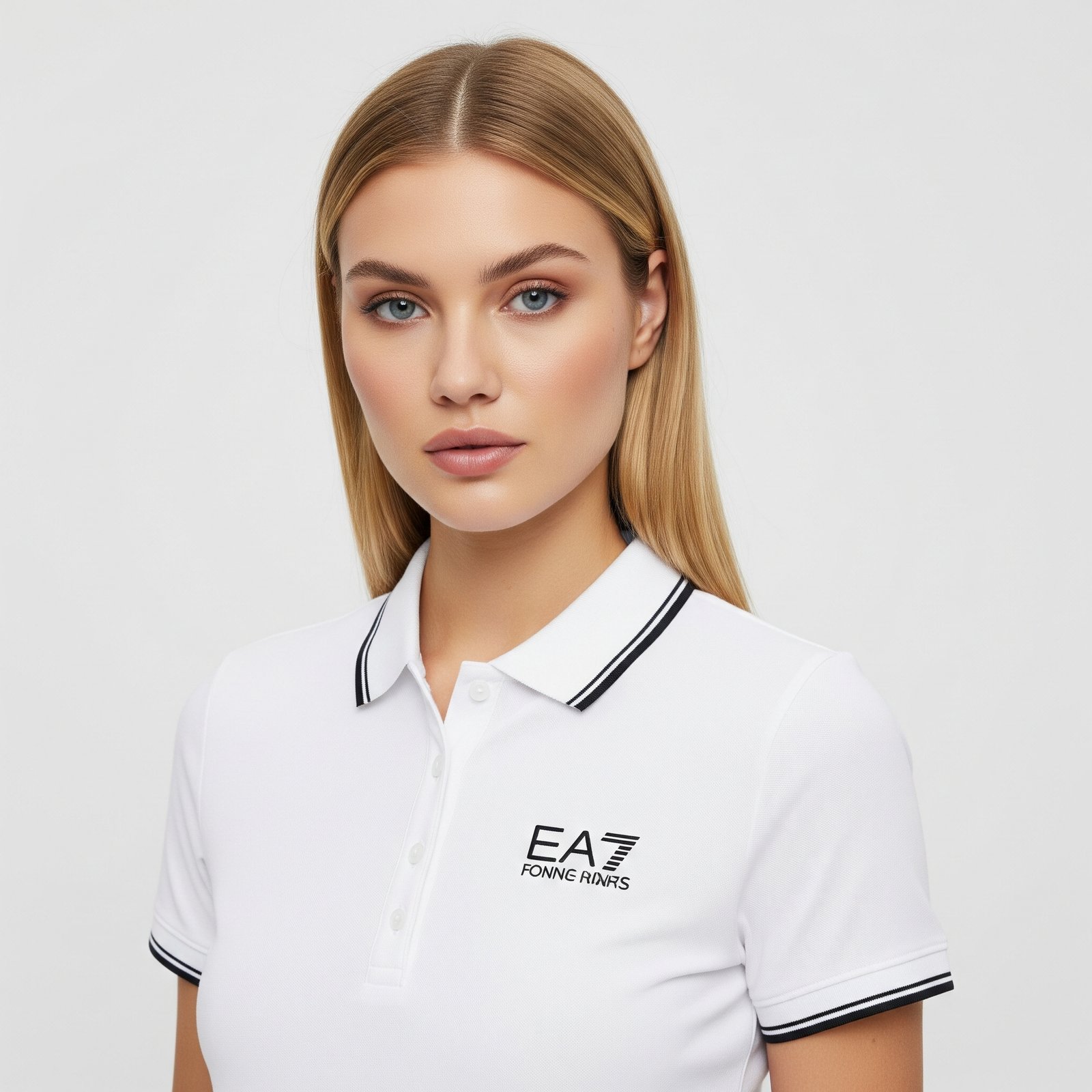 Beyaz Polo Yaka T-shitt - Görsel 3